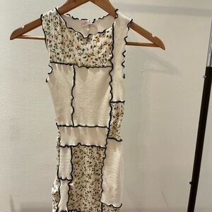 Zadig & Voltaire White and Black Floral Dress